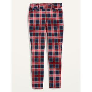 Old Navy Pixie Ankle Pants 8 Tartan Plaid High Rise